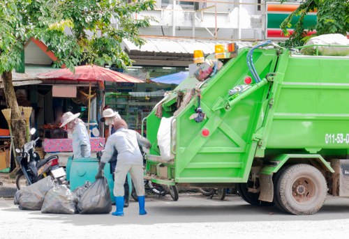 Customer using a skip hire service in Finsbury Park